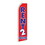 NEOPlex SW11436 Rent 2 Own Red/ Blue 30" X 138" Swooper Flag