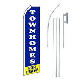 NEOPlex SW11445_4PL_SGS Townhomes For Lease Blue/Yellow Swooper Flag Bundle