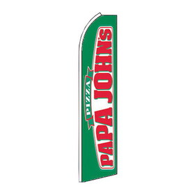 NEOPlex SW11448_4PL_SGS Papa Johns Pizza Swooper Flag Bundle