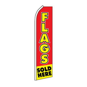NEOPlex SW11455 FLAGS SOLD HERE YELLOW/RED 30" x 138" SWOOPER FLAG