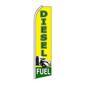 NEOPlex SW11460 Diesel Fuel Yellow/Green 30" X 138" Swooper Flag