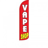 NEOPlex SW11532 Vape Smoke Shop Red Windless 50% More Visablility 3Ft X 12Ft Full Sleeve Flag