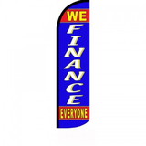 NEOPlex SW11534 We Finance Everyone Windless 50% More Visablility 3Ft X 12Ft Full Sleeve Flag