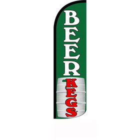 NEOPlex SW11573 Beer Kegs Windless 50% More Visablility 3Ft X 12Ft Full Sleeve Flag