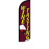 NEOPlex SW11599 Wine Tasting Windless 50% More Visablility 3Ft X 12Ft Full Sleeve Flag
