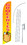 NEOPlex SW80007-4DLX-SGS Groceries Orange Windless Swooper Flag Kit