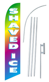 NEOPlex SW80013-4DLX-SGS Shaved Ice Rainbow Windless Swooper Flag Kit