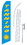 NEOPlex SW80016-4PL-SGS Tanning Blue Swooper Flag Kit