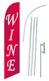 NEOPlex SW80018-4DLX-SGS Wine Red Windless Swooper Flag Kit