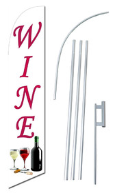 NEOPlex SW80019-4DLX-SGS Wine Windless Swooper Flag Kit