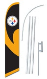NEOPlex SW80045-4DLX-SGS Pittsburgh Steelers Windless Swooper Flag Kit