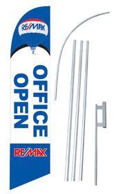 NEOPlex SW80078-4DLX-SGS Remax Open Office Windless Swooper Flag Kit