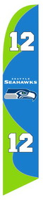 NEOPlex SW80123 Seattle Seahawks 12Th Man Green/ Blue Dlx Swooper