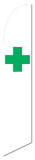 NEOPlex SW80126 Green Cross White Swooper Flag