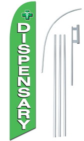 NEOPlex SW80128-4DLX-SGS Dispensary Swooper Flag Bundle