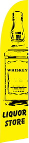 NEOPlex SW80180 Liquor Store W/ Bottle 30" X 140" Swooper Flag