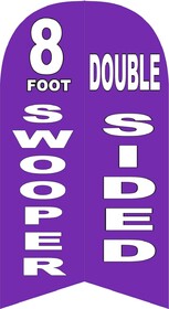 NEOPlex SW89994 Custom Print 8' Double Sided Windless Swooper Flag