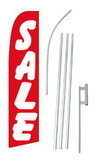 NEOPlex SWF-006-4PL-SGS Sale Red & White Swooper Flag Kit