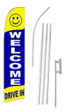 NEOPlex SWF-009-4PL-SGS Welcome Drive In Swooper Flag Kit