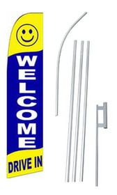 NEOPlex SWF-009-4PL-SGS Welcome Drive In Swooper Flag Kit