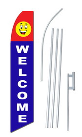 NEOPlex SWF-043-4PL-SGS Welcome Swooper Flag Kit