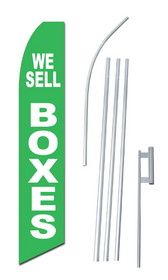 NEOPlex SWF-081-4PL-SGS We Sell Boxes Green Swooper Flag Kit