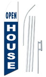 NEOPlex SWF-157-4PL-SGS Open House Blue White Swooper Flag Kit