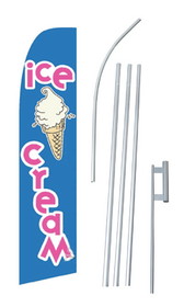 NEOPlex SWF-174-4PL-SGS Ice Cream Swooper Flag Kit