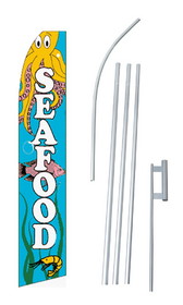 NEOPlex SWF-181-4PL-SGS Seafood Theme Swooper Flag Kit