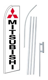 NEOPlex SWF-MITSUBISHI-4PL-SGS Mitsubishi White Swooper Flag Kit