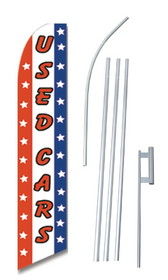 NEOPlex SWFN-1008C-4PL-SGS Used Cars Swooper Flag Usa Kit