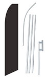 NEOPlex SWFN-1015B-4PL-SGS Solid Black Swooper Flag Kit