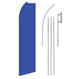 NEOPlex SWFN-1015DB-4PL-SGS Solid Dark Blue Swooper Flag Kit