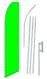 NEOPlex SWFN-1015LG-4PL-SGS Solid Lime Green Swooper Flag Kit