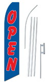 NEOPlex SWFN-1017B-4PL-SGS Open Blue & Red Swooper Flag Kit