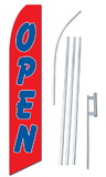 NEOPlex SWFN-1017C-4PL-SGS Open Red & Blue Swooper Flag Kit