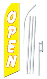 NEOPlex SWFN-1017D-4PL-SGS Open Yellow Swooper Flag Kit