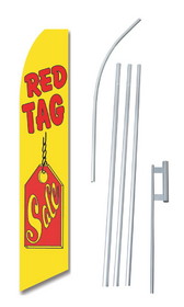 NEOPlex SWFN-1046-4PL-SGS Red Tag Sale Yellow Swooper Flag Kit