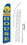 NEOPlex SWFN-1069A-4PL-SGS Open House Smiley Blue Swooper Flag Kit