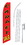 NEOPlex SWFN-1081-4PL-SGS Carpet Sale Red Swooper Flag Kit