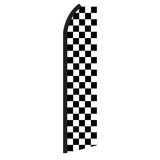 NEOPlex SWFN-1089A Black & White Checkered Swooper Flag