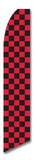 NEOPlex SWFN-1089B Red & Black Checkered Swooper Flag
