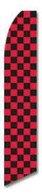 NEOPlex SWFN-1089B Red & Black Checkered Swooper Flag