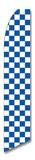 NEOPlex SWFN-1089C Blue & White Checkered Swooper Flag
