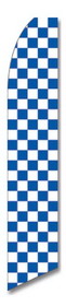 NEOPlex SWFN-1089C Blue & White Checkered Swooper Flag