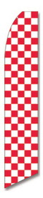 NEOPlex SWFN-1089D Checkered Red & White Swooper Flag