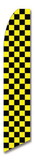 NEOPlex SWFN-1089E Black & Yellow Checkered Swooper Flag