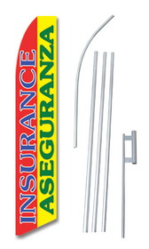 NEOPlex SWFN-1113A-4PL-SGS Insurance/Aseguranza Swooper Flag Kit