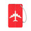 Muka Aluminum Metal Airplane Shape Luggage Tags & Bag Tag Stainless Steel Loop