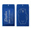 Muka Personalized Custom Luggage Tags Aluminum Business Card Holder Travel ID Bag Tag for Laser Engrave